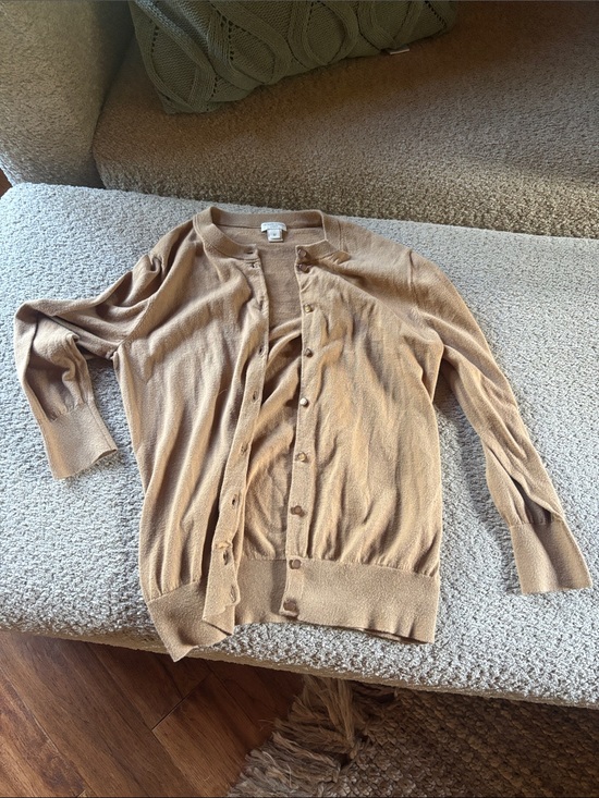 J. Crew Sweaters - J. Crew Camel Button-Front Women's Cardigan
